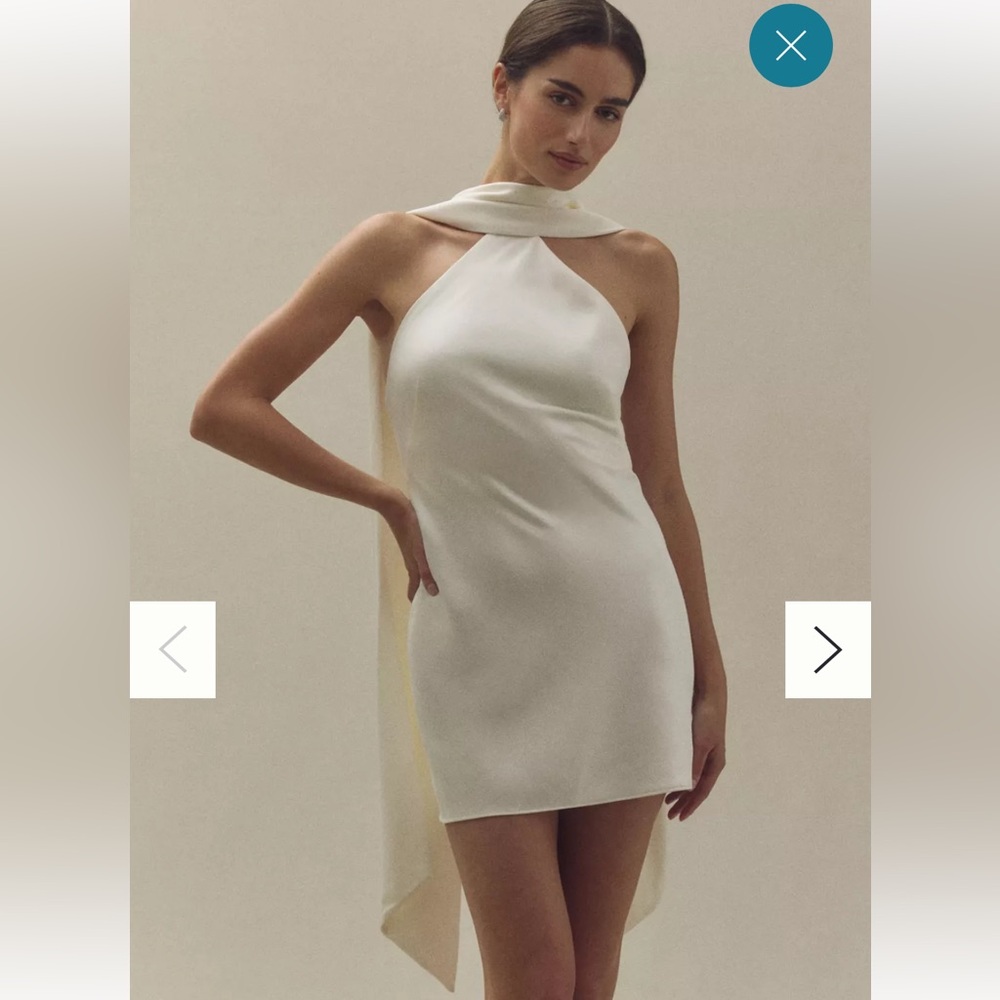 Significant Other Lucile Halter Sash Mini Dress